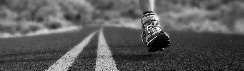Runner on road